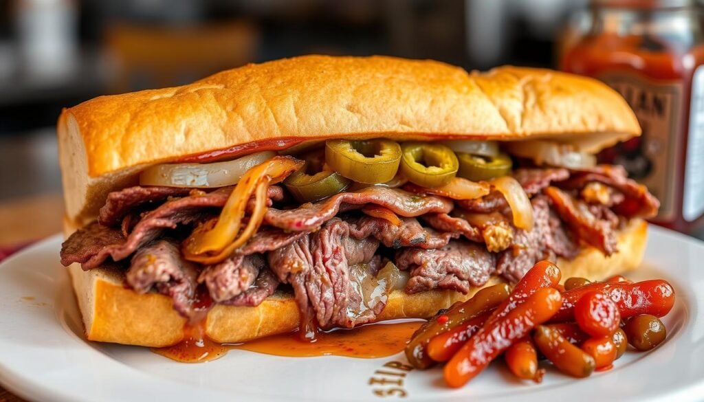 chicago italian beef sandwich