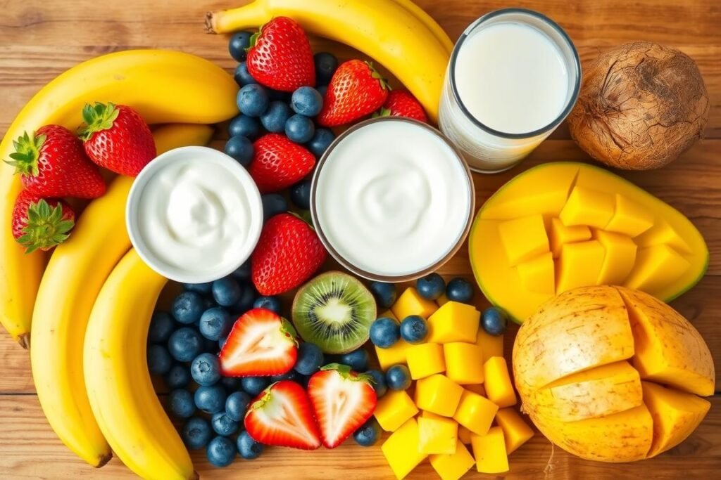 Fruit Smoothie Ingredients