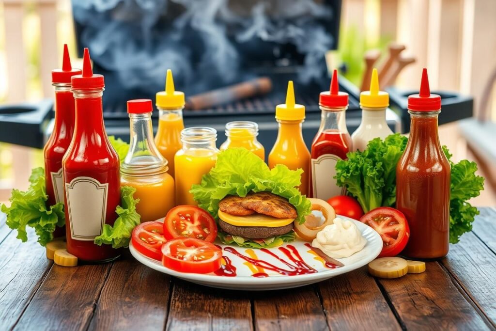 burger condiments