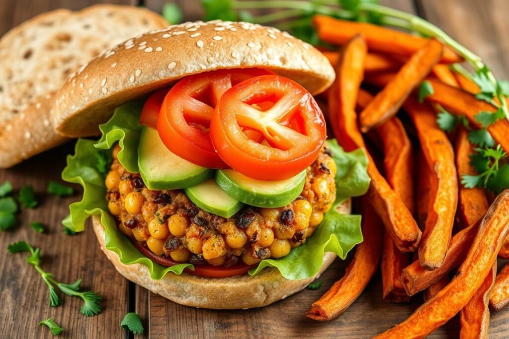 chickpea burger