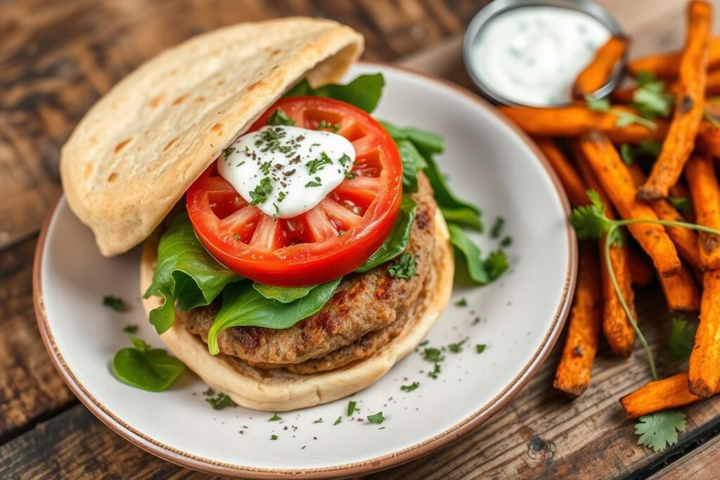 greek turkey burger