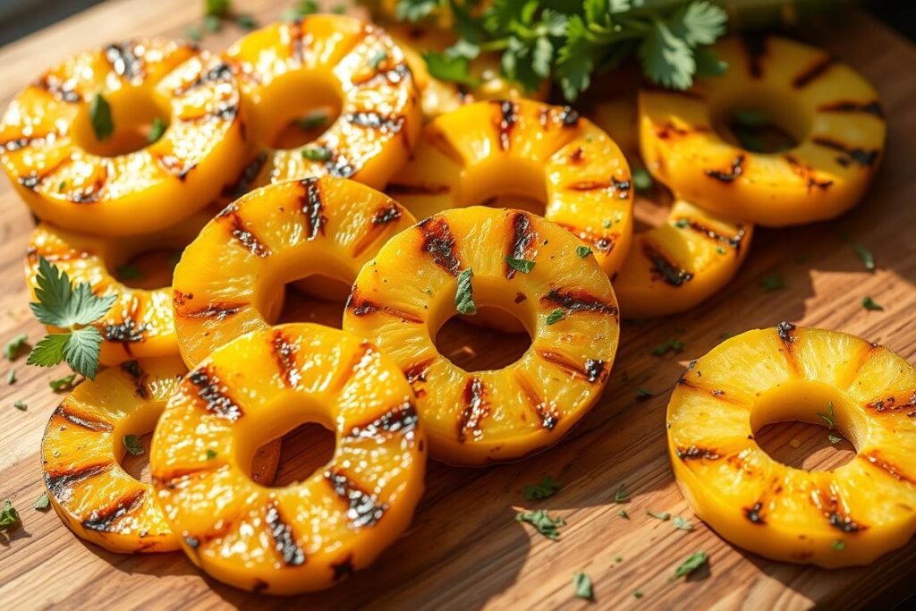 grilled pineapple rings