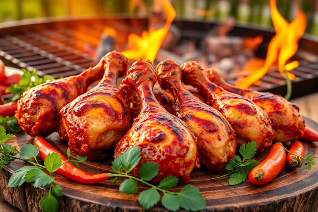 spicy grilled chicken drumsticks